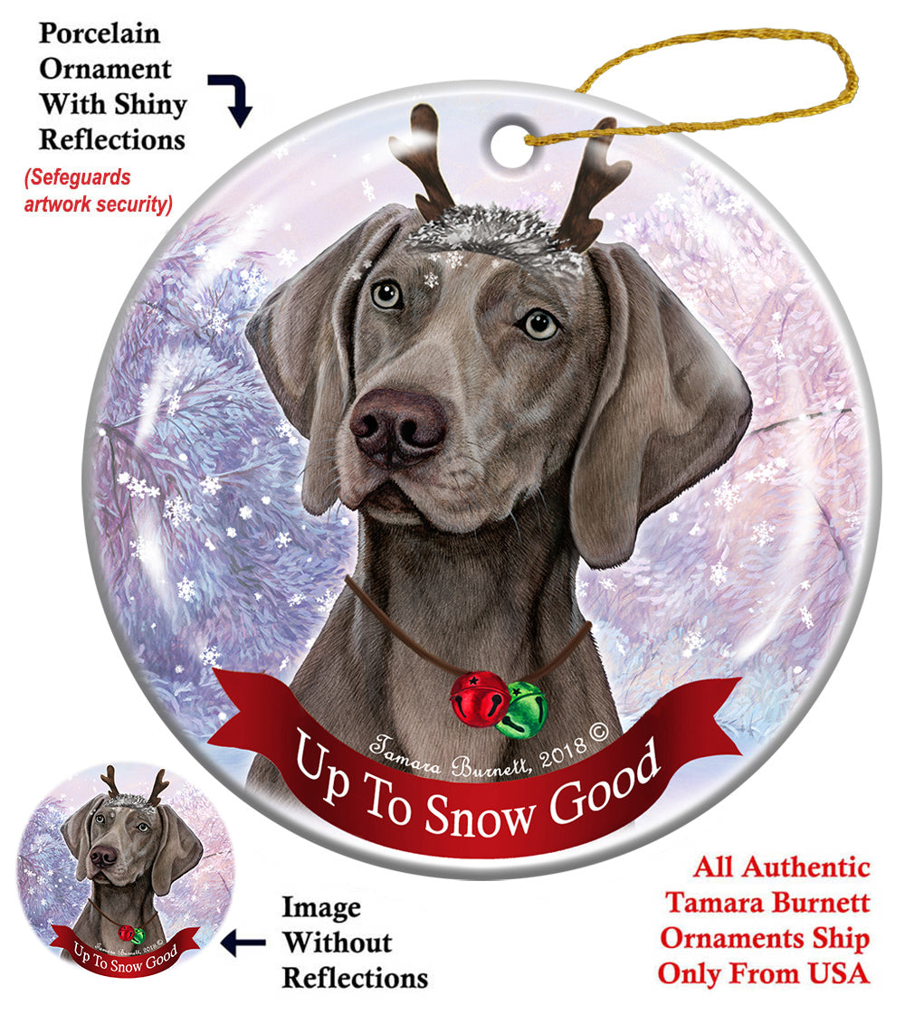 Weimaraner Mouse Grey Ornament