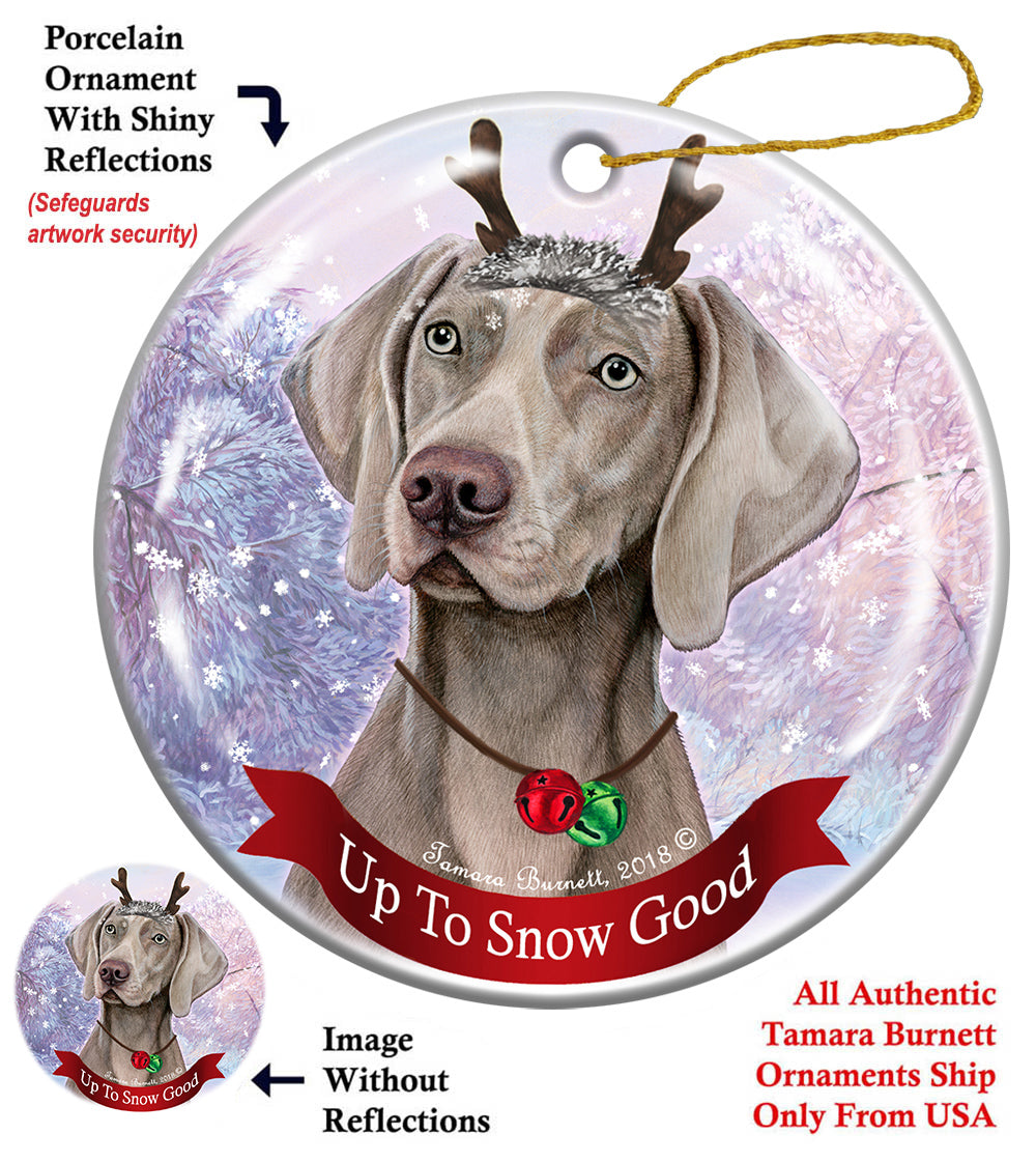 Weimaraner Silver Grey Ornament