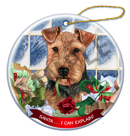 Welsh Terrier - Santa I Can Explain Ornament