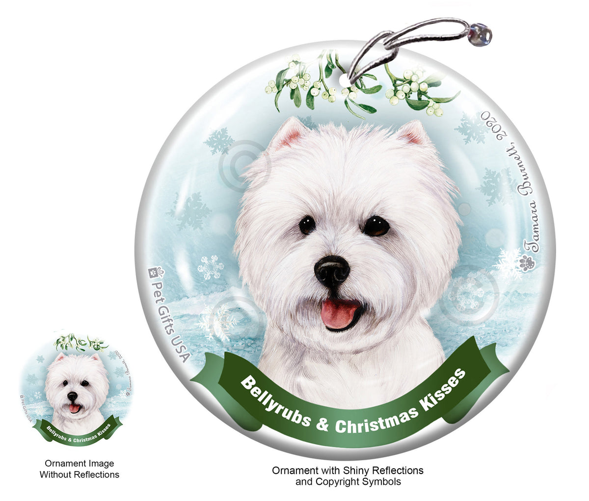 Westie Style 2 Ornament