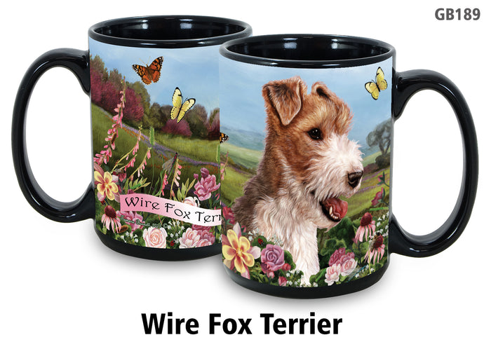 Wire Fox Terrier - Garden Party Fun Mug 15 oz