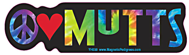 Mutt Yippie Hippie Bumper Sticker