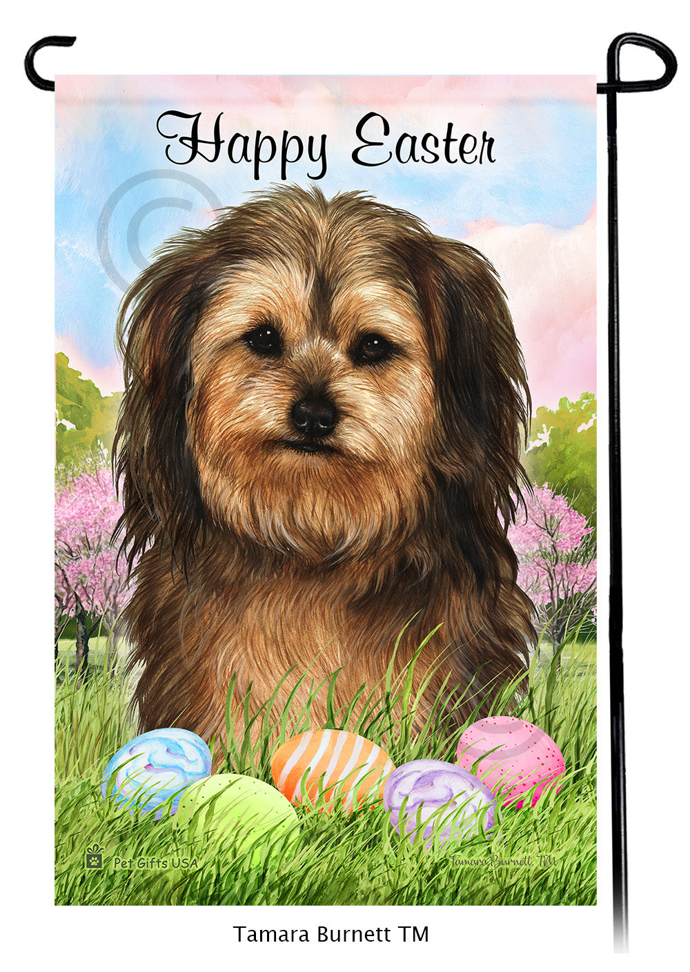 Yorkipoo Happy Easter - Garden Flag