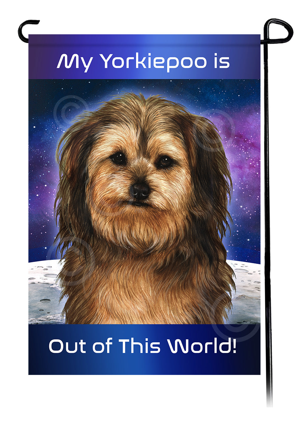 Yorkipoo Out Of This World - Garden Flag