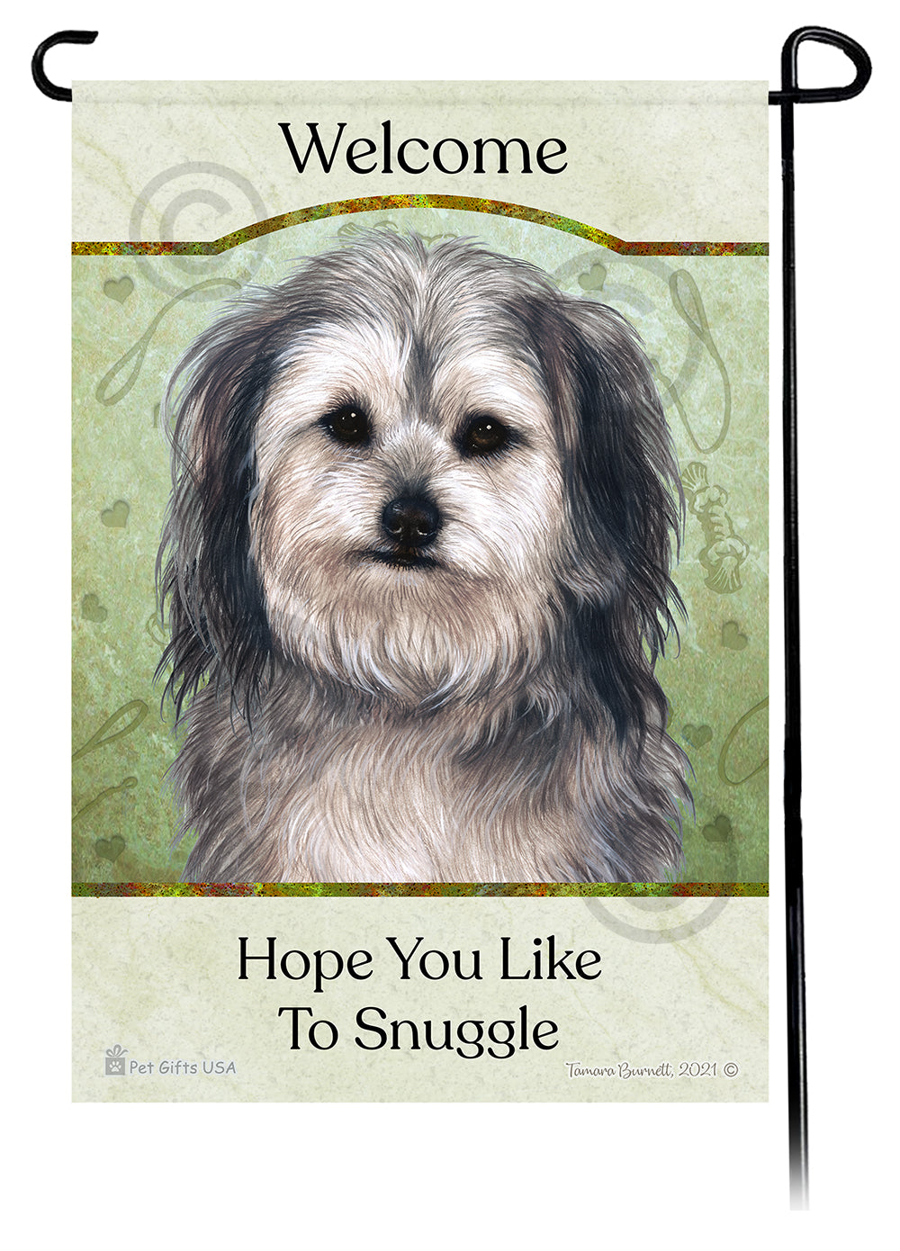 Yorkipoo Hope You Like To Snuggle - Garden Flag