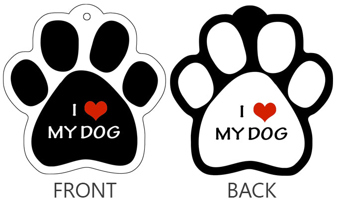 Paw Shaped Pet Novelty Keychains