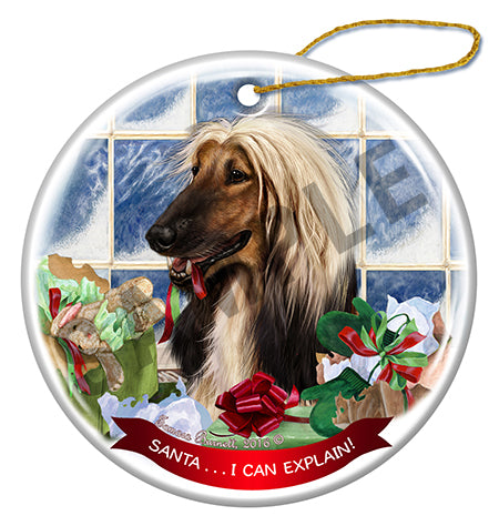 Afghan - Santa I Can Explain Ornament