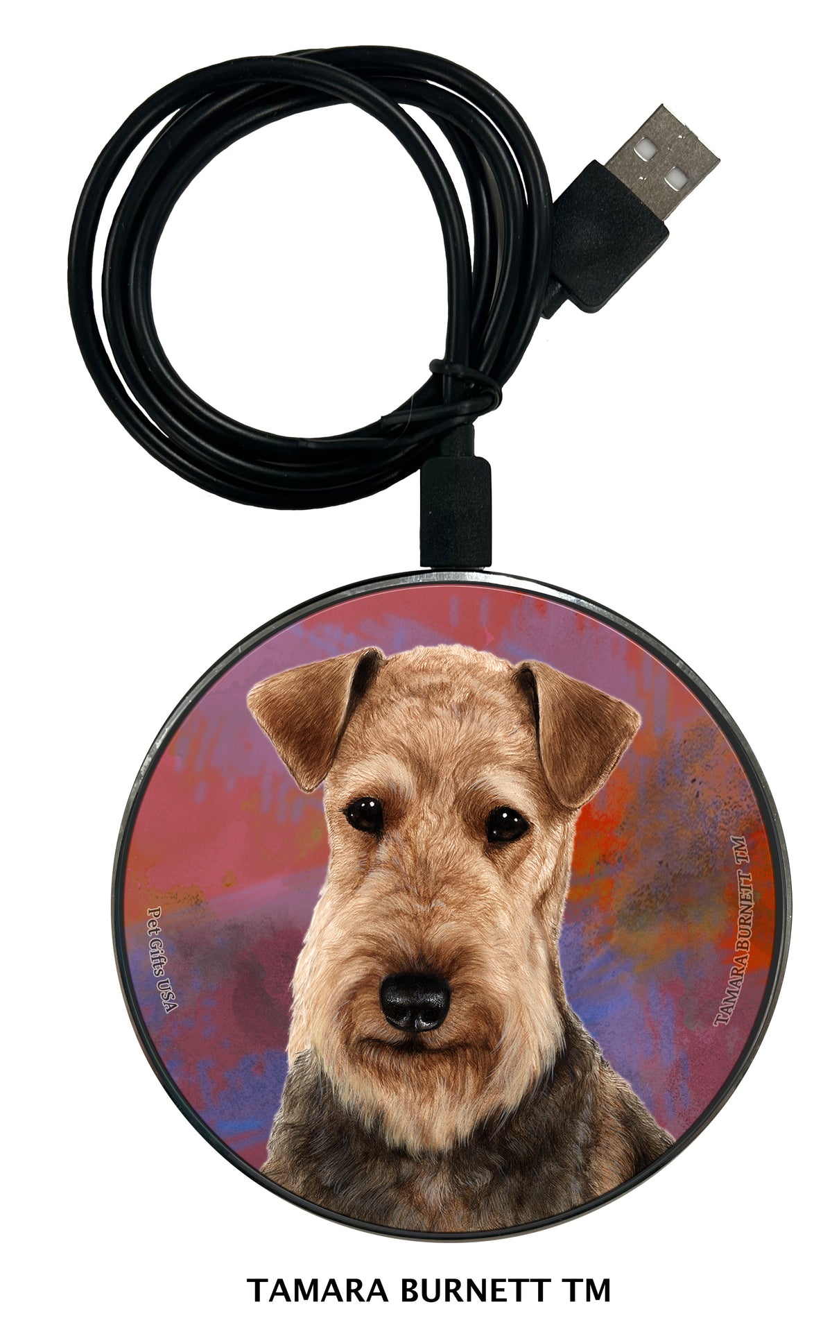 Airedale Zoomies Wireless Charger