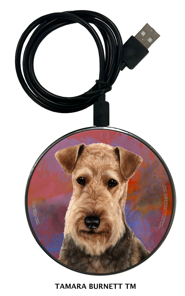 Airedale Zoomies Wireless Charger
