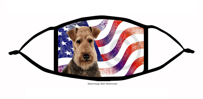 Airedale Face Mask