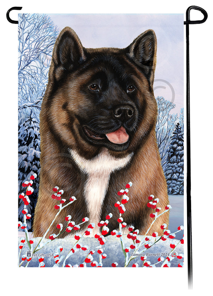 Akita Winterberries Garden Flags