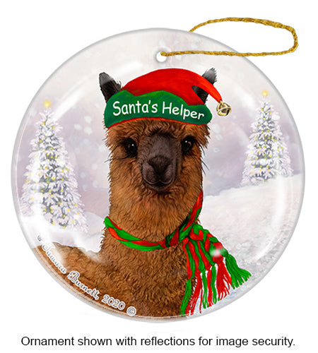 Alpaca Brown Ornament