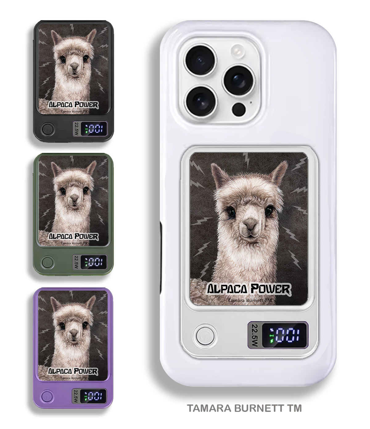 Alpaca Silver Phone Bank Wireless Charger