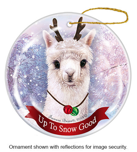 Alpaca - Up To Snow Good Ornament