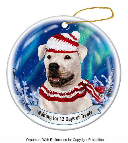 Maltese White 12 Days of Treats Ornament