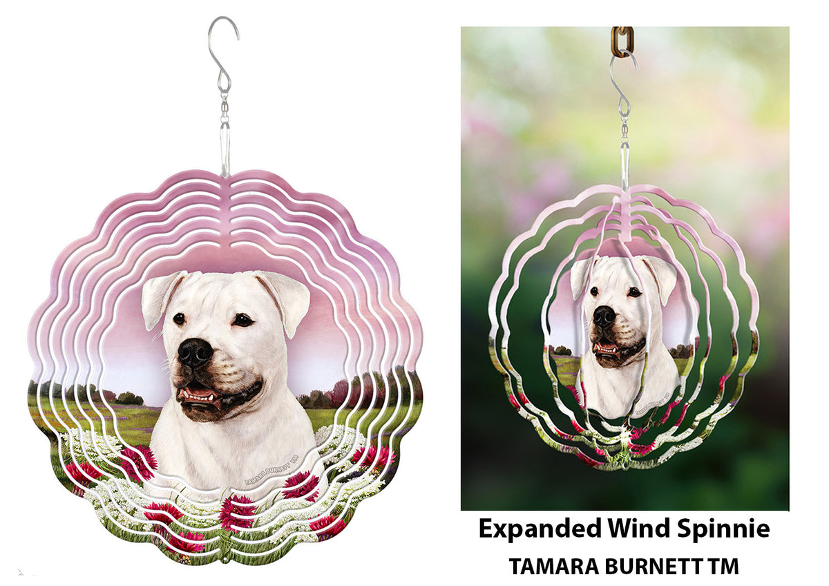 American Bulldog White Wind Spinner