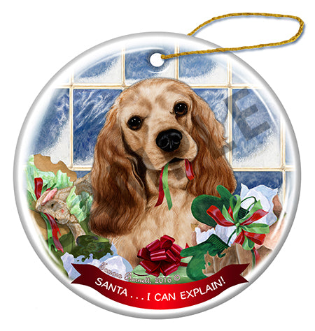 Cocker Spaniel Buff Ornament