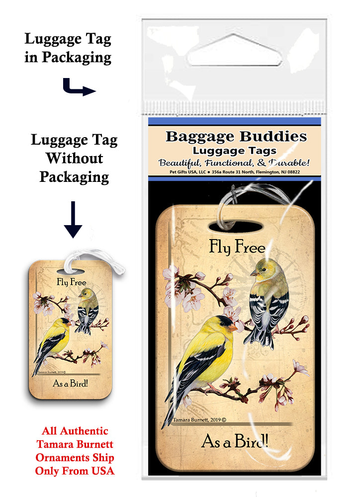 American Goldfinch Baggage Buddies