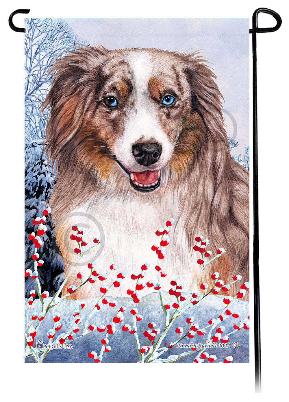 American Shepherd Winterberries - Garden Flag