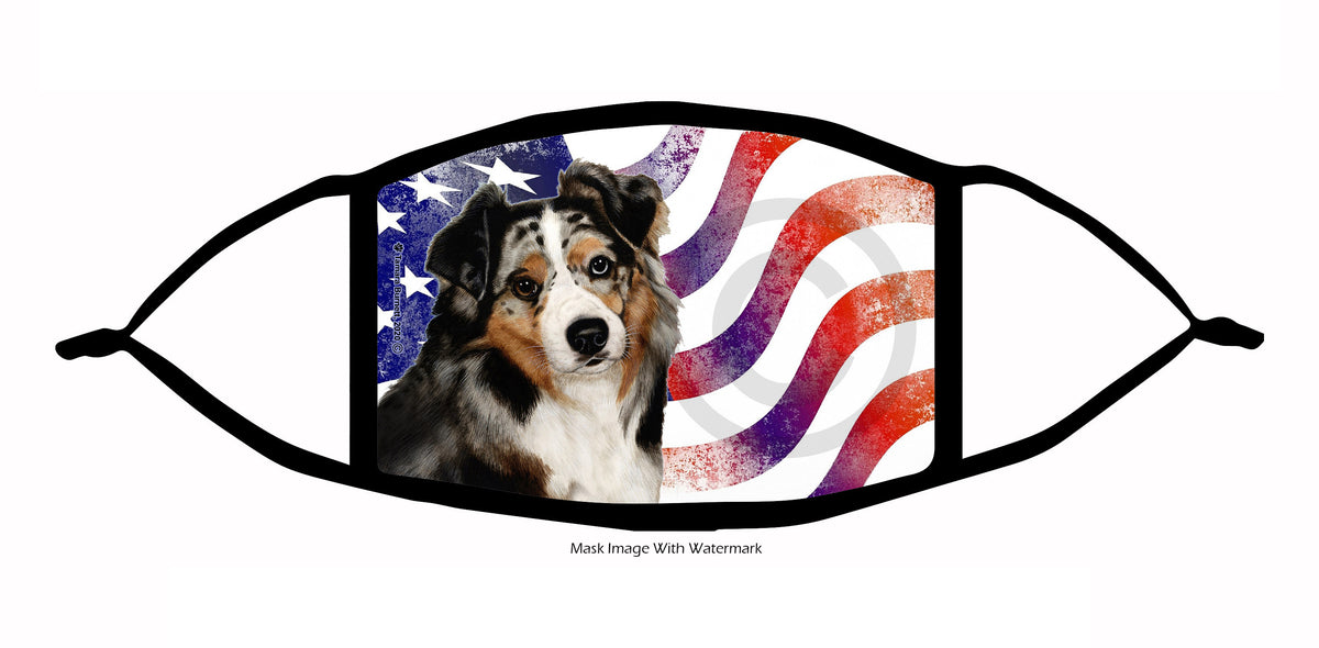 Australian Shepherd (Blue Merle) Face Mask