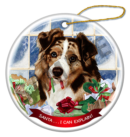 Australian Shepherd Red Merle Ornament