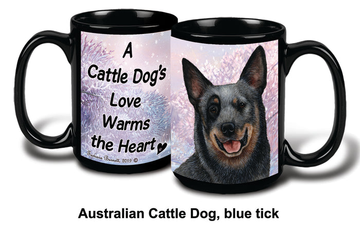 Aust. Cattle Dog Blue Heeler Winter Mug 15 oz