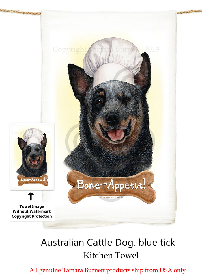 Australian Cattle Dog Flour Sack Towel