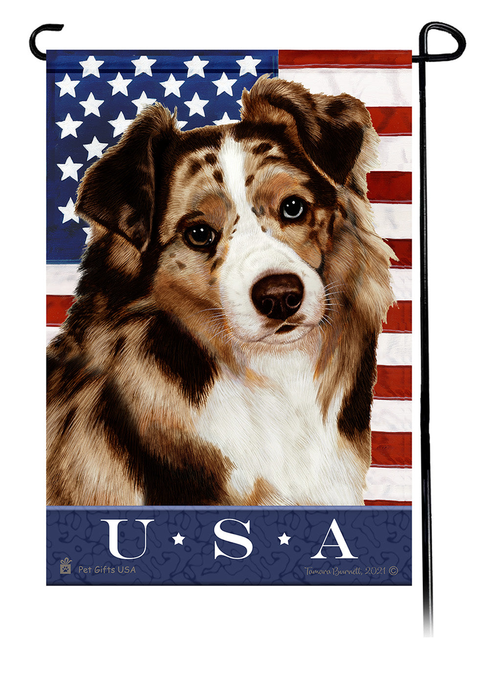 Australian Shepherd True Blue - Garden Flag