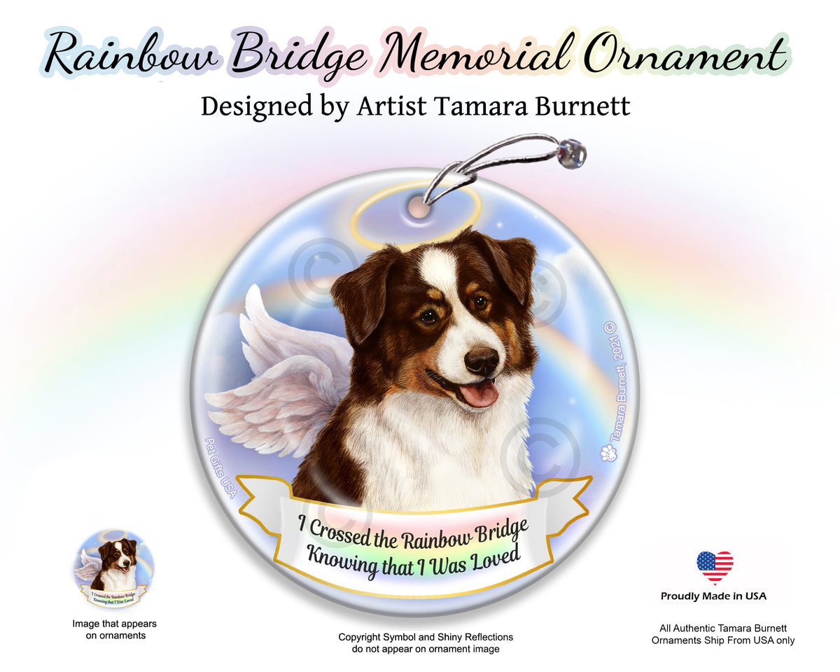 Australian Shepherd Red Tri-Color Ornament
