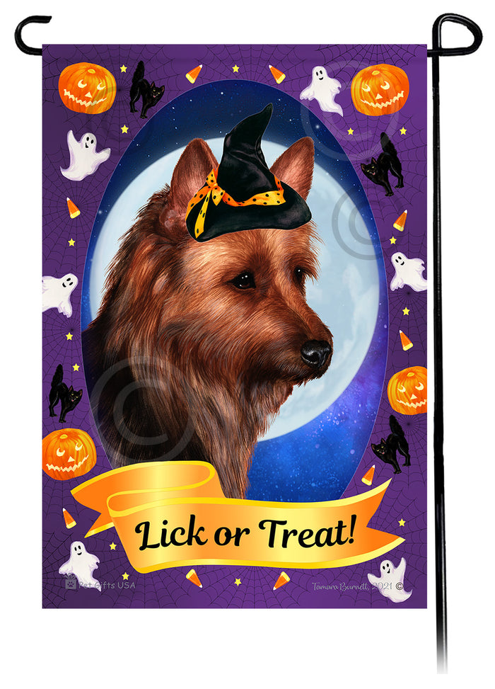 Australian Terrier Halloween Howls Garden Flags