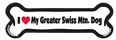 Greater Swiss Mountain Dog Bone Shaped Magnets