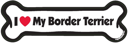 Border Terrier Bone Shaped Magnets