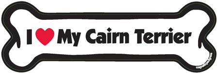 Cairn Terrier Bone Shaped Magnets