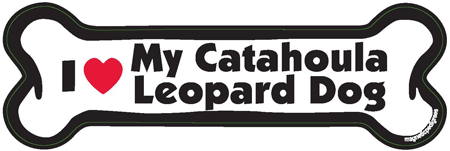 Catahoula Leopard Dog Bone Shaped Magnets