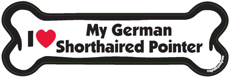 German Shorthaired Pointer Bone Shaped Magnets