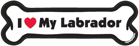 Labrador Retriever Bone Shaped Magnets