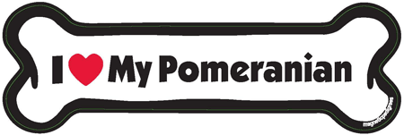 Pomeranian Bone Shaped Magnets