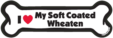 Soft Coated Wheaten Bone Shaped Magnets