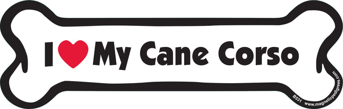 Cane Corso Bone Shaped Magnets