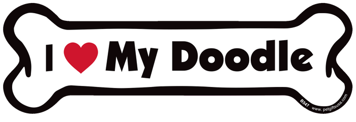 Doodle Bone Shaped Magnets