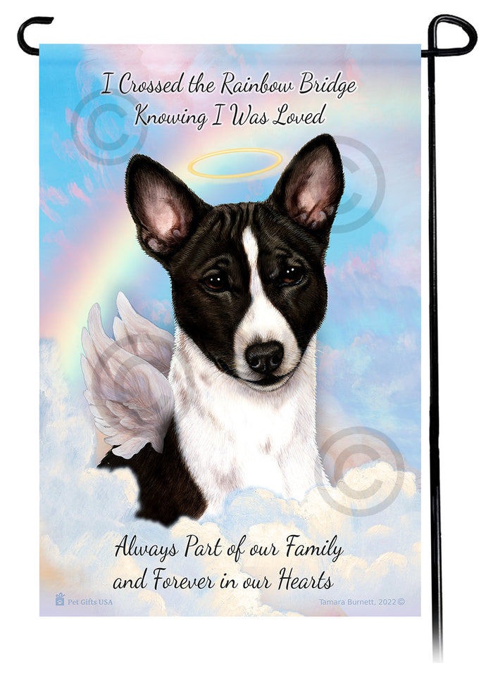 Black & White Hooded Rat Memorial Garden Flags