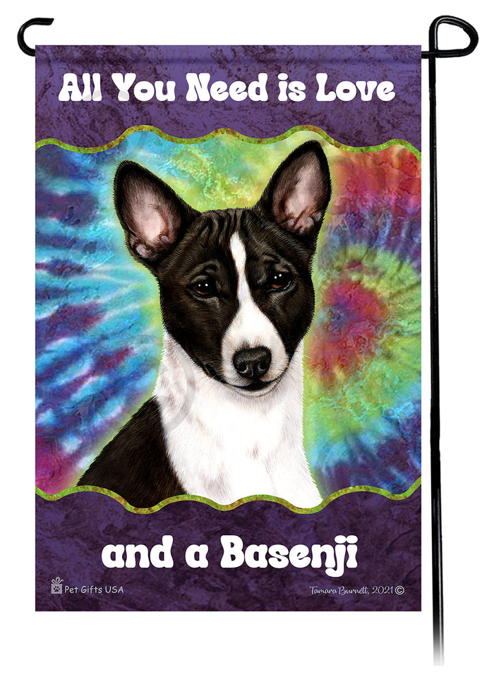 Basenji All You Need Is Love Garden Flags