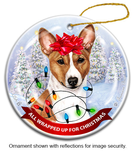 Basenji All Wrapped Up Ornament