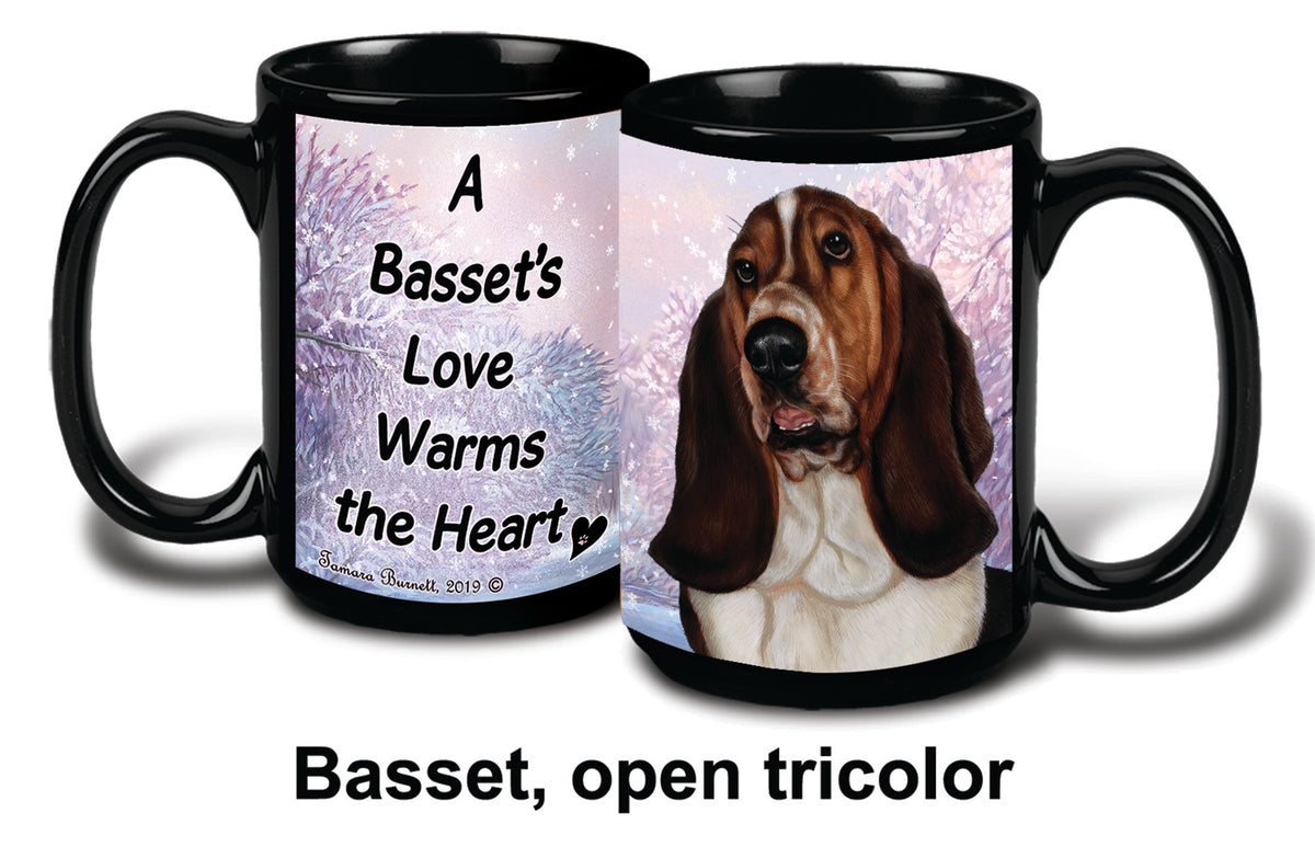 Basset Tri Winter Mug 15 oz