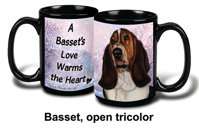Basset Tri Winter Mug 15 oz
