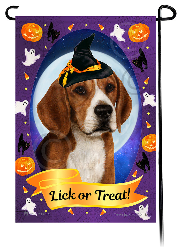 Beagle Halloween Howls Garden Flags