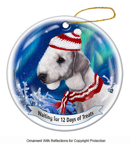 Bedlington Terrier 12 Days of Treats Ornament