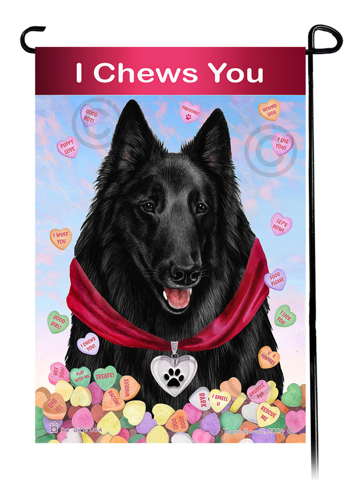 Belgian Sheepdog Valentine Sweetheart Garden Flags