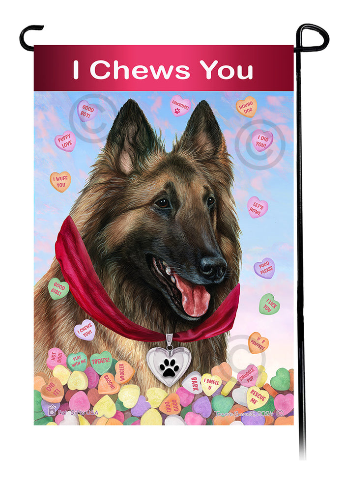 Belgian Tervuren Valentine Sweetheart Garden Flags
