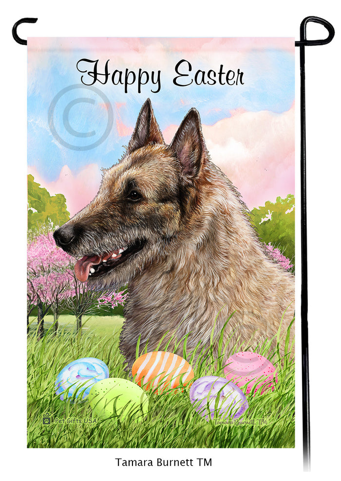 Belgian Laekenois Happy Easter Garden Flags